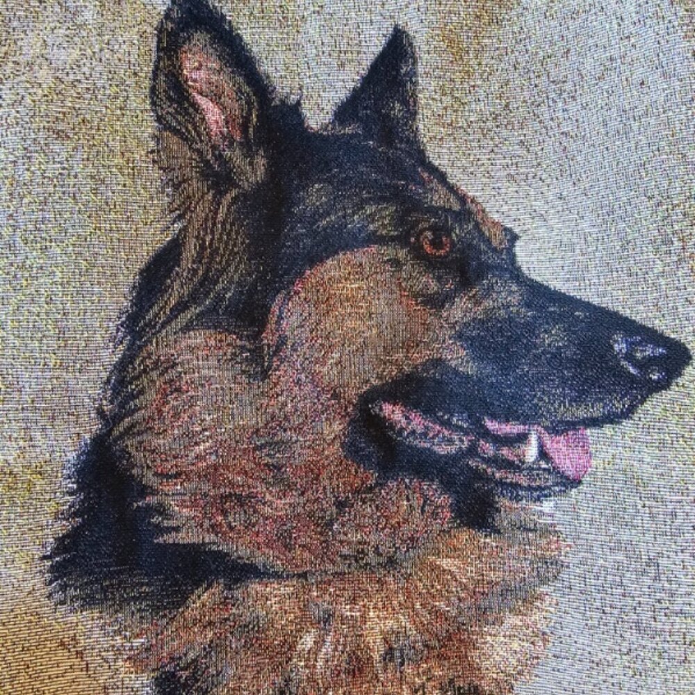 German Shepherd Tapestry Tote Bag, 15" x 15"